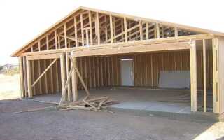 Каркасный гараж: как построить своими руками, пошаговая инструкция