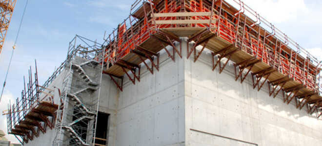 Ремонт наклонных поверхностей при помощи скользящей опалубки