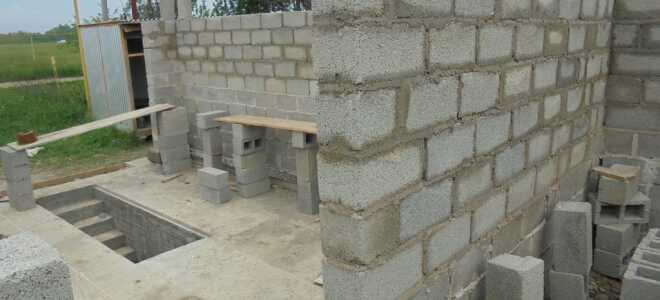 Кладка стен из блоков:расчет и технология