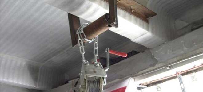 Лебедка в гараж: как сделать своими руками, пошаговая инструкция с фото