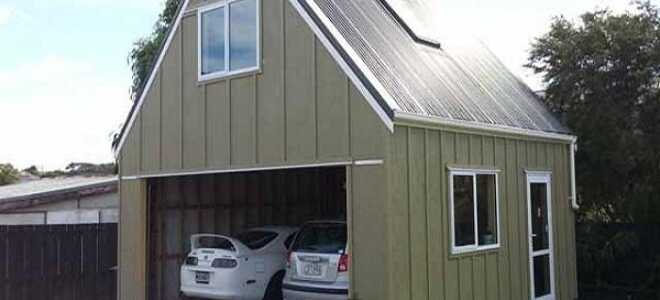 Гараж с мансардой: проекты и пошаговая инструкция строительства с видео