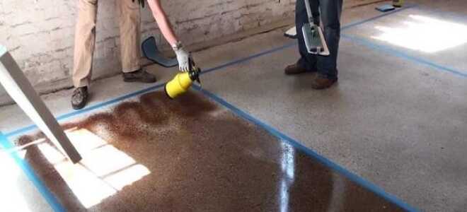 Чем покрасить бетонный пол в гараже, чтобы не пылил: что лучше для покрытия