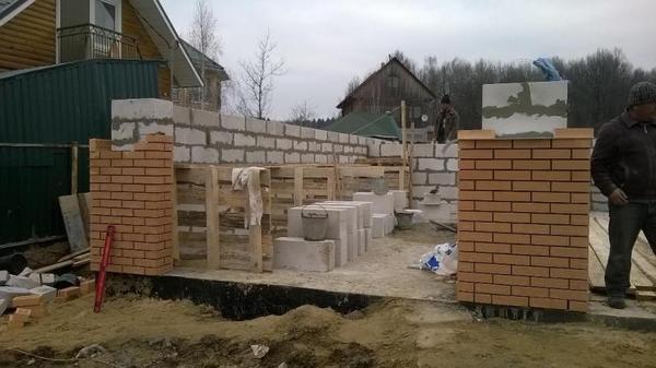 гараж из кирпича