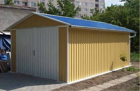 гараж из сендвич-панелей