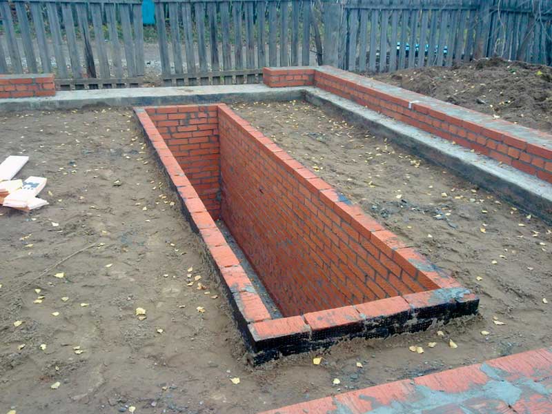 гараж из кирпича