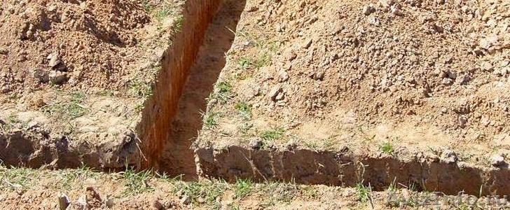 Для заливки следует разметить и вырыть канавы