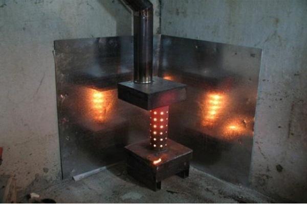печь на отработке